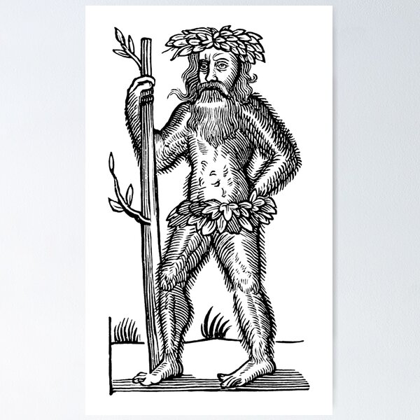 Item preview, The Green Man - Renaissance Woodcut designed and sold by Pixelchicken.