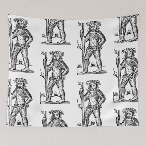 Item preview, The Green Man - Renaissance Woodcut designed and sold by Pixelchicken.