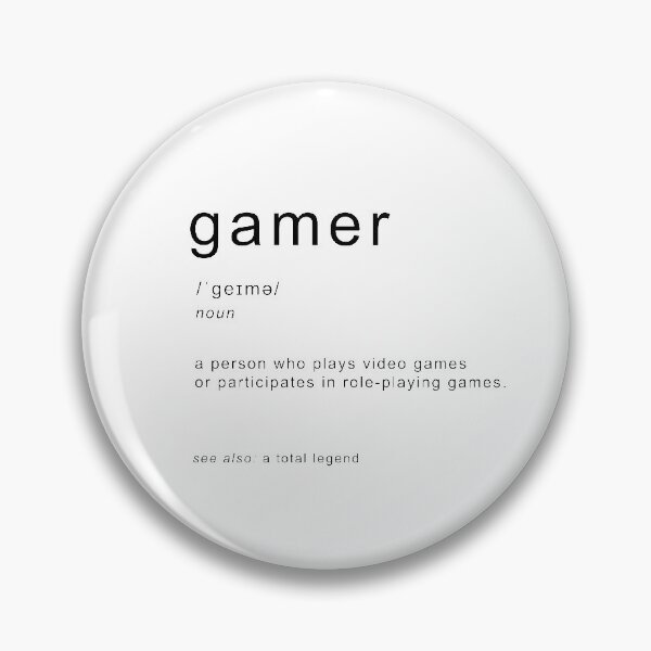 Item preview, Gamer definition designed and sold by retrogamearts.