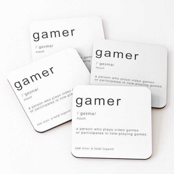 Item preview, Gamer definition designed and sold by retrogamearts.