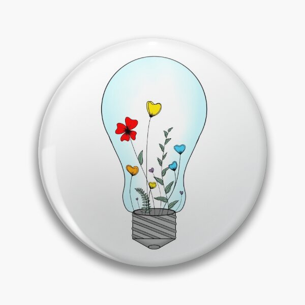 Item preview, Flowers in light bulb designed and sold by LucyWDesign123.