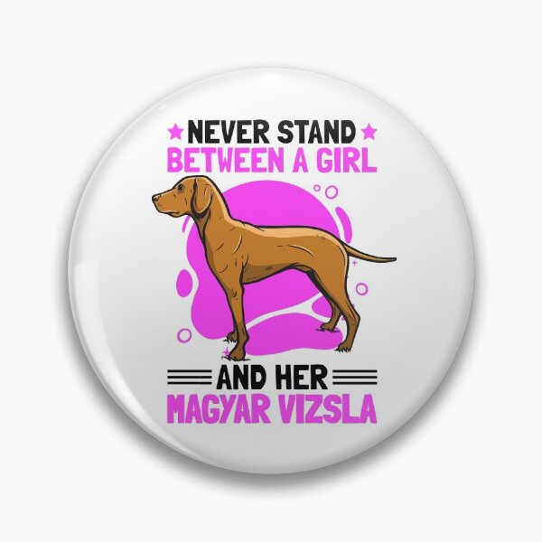 Item preview, Girl with Magyar Vizsla Pointing Dog saying designed and sold by madgrfx.