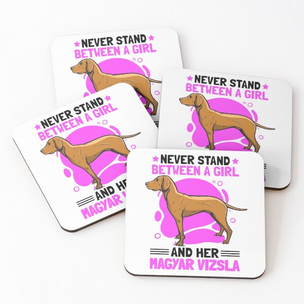 Item preview, Girl with Magyar Vizsla Pointing Dog saying designed and sold by madgrfx.