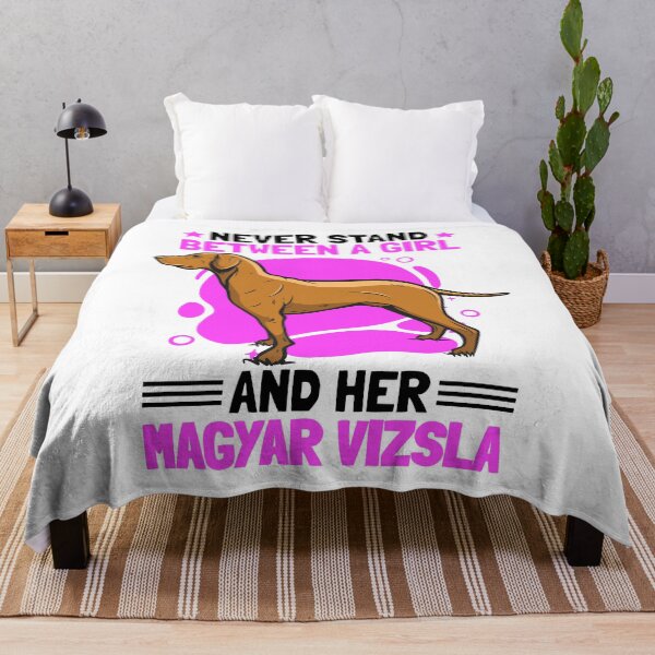 Item preview, Girl with Magyar Vizsla Pointing Dog saying designed and sold by madgrfx.