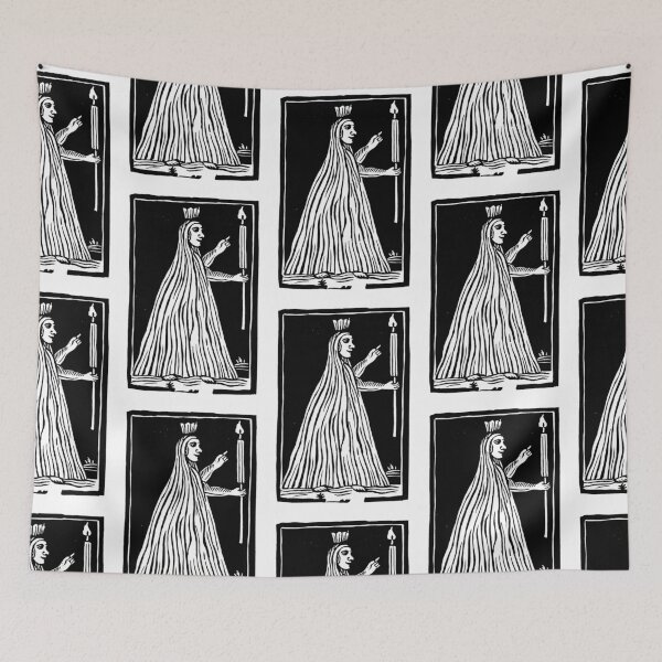 Item preview, Antique Woodcut Girl Ghost designed and sold by Pixelchicken.