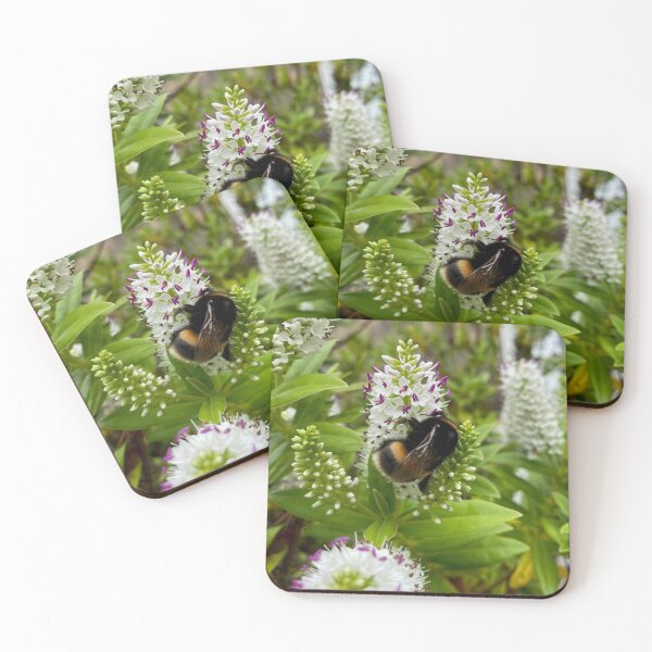 Item preview, Bumble Bee collecting pollen from flowers designed and sold by sw-b.