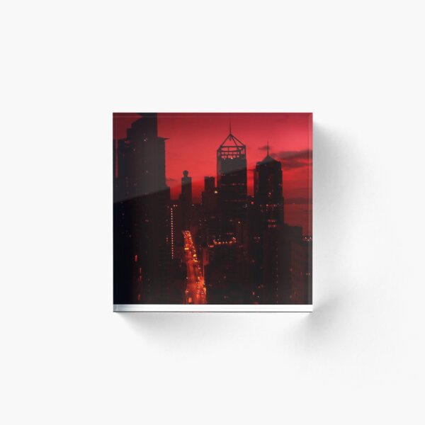 red in HK Acrylic Block