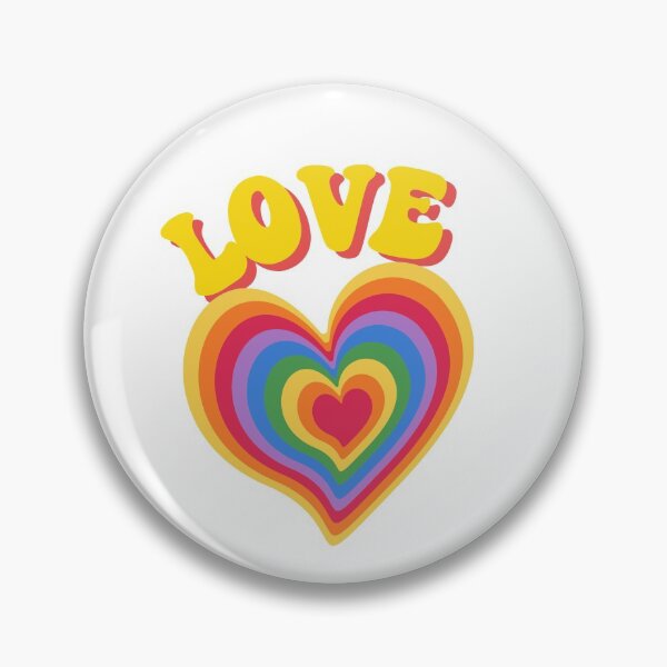 Item preview, Hippie Loveheart.  Retro hippy loveheart designed and sold by SkandiCat.