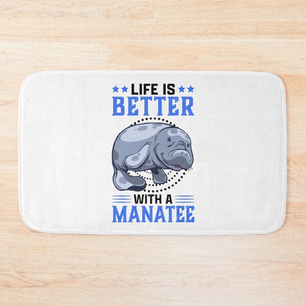 Item preview, Life is better with manatee marine mammals saying designed and sold by madgrfx.