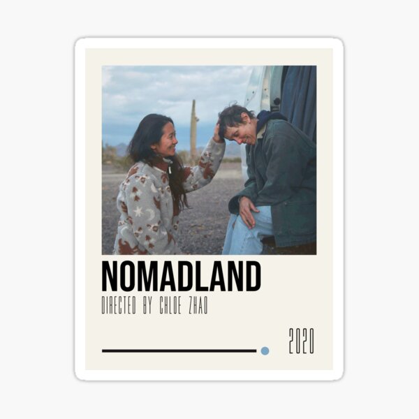 Nomadland Movie Poster Art Sticker