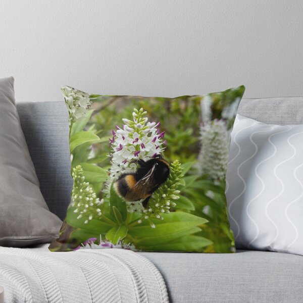 Item preview, Bumble Bee collecting pollen from flowers designed and sold by sw-b.