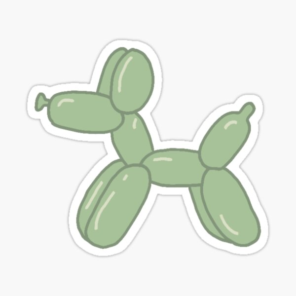 Balloon Dog Multicolor Sticker – Big Moods