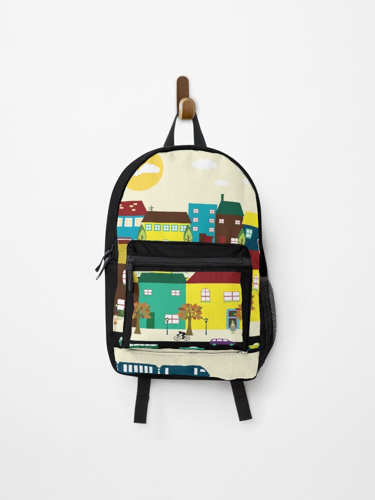Thumbnail 1 of 3, Backpack, Linear City designed and sold by Design4uStudio.