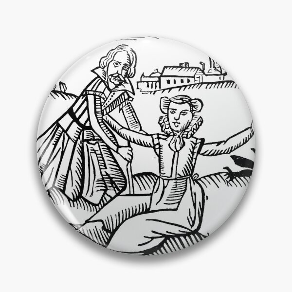 Item preview, Antique Woodcut Maiden and the Devil designed and sold by Pixelchicken.