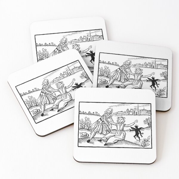 Item preview, Antique Woodcut Maiden and the Devil designed and sold by Pixelchicken.