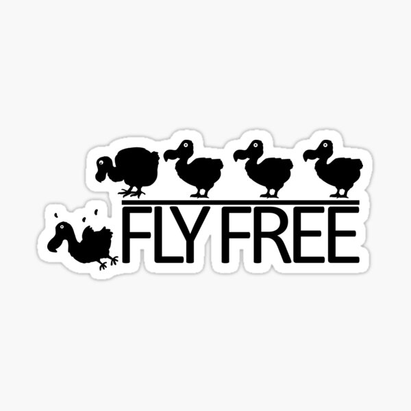 Fly Free Sticker