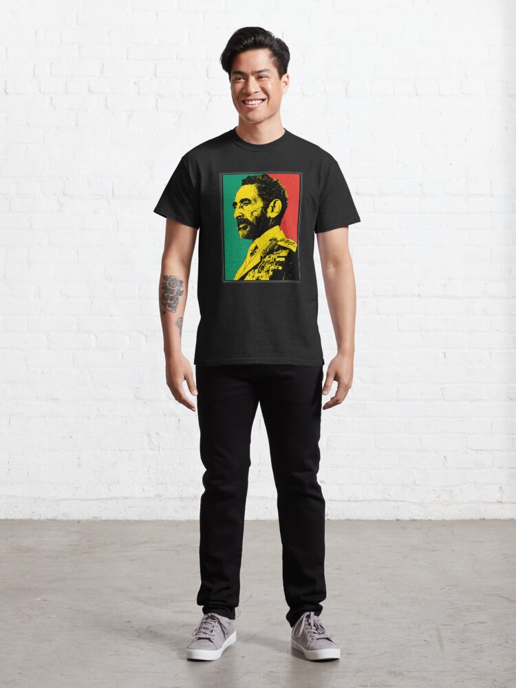 Discover Emperor Haile Selassie of Ethiopian - Rastafari Jah Classic T-Shirt