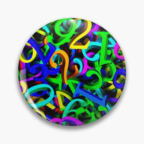 Item preview, Colorful Numbers Jumble designed and sold by artistoutfitter.