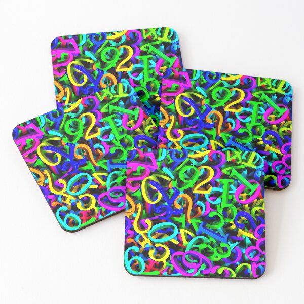Item preview, Colorful Numbers Jumble designed and sold by artistoutfitter.