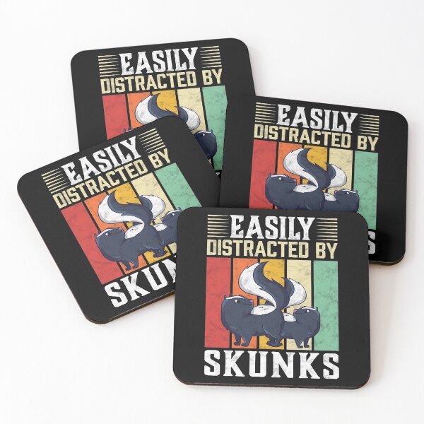 Item preview, Distracted by skunk stink badger saying designed and sold by madgrfx.