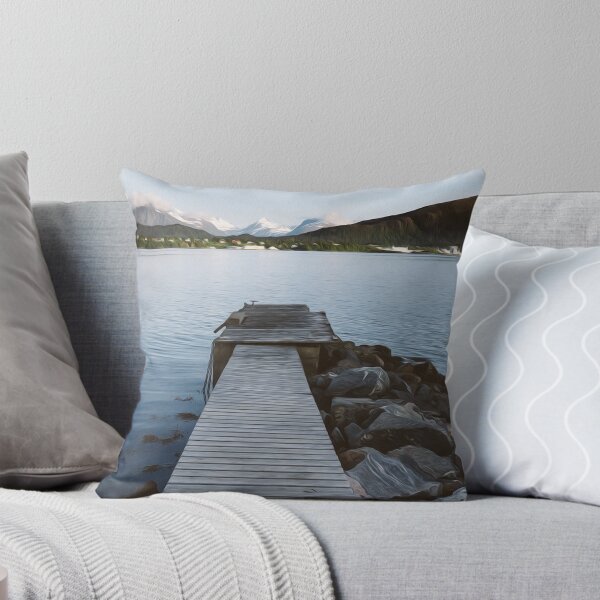 Item preview, Wood Dock Lake Water Rocks Outdoors  designed and sold by DanielCarvalho2.
