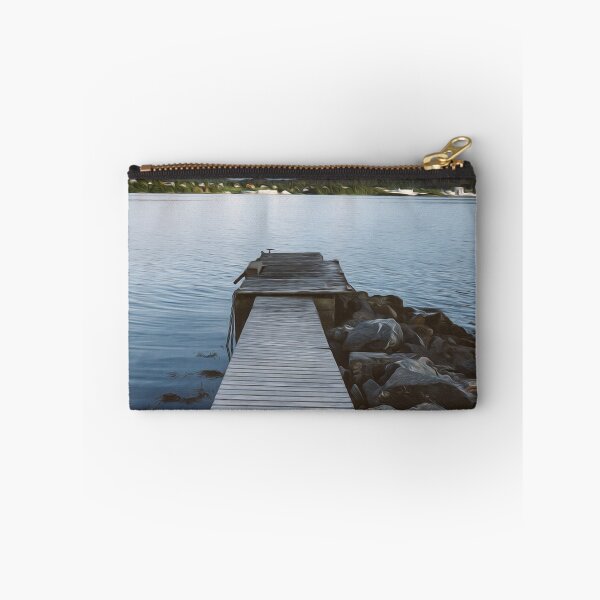 Item preview, Wood Dock Lake Water Rocks Outdoors  designed and sold by DanielCarvalho2.