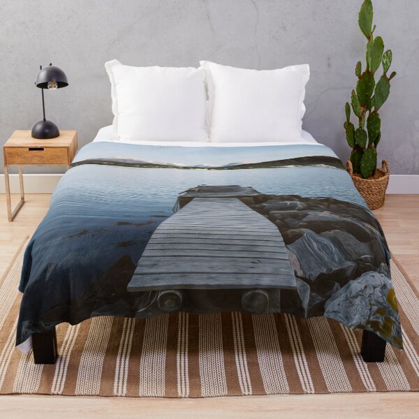 Item preview, Wood Dock Lake Water Rocks Outdoors  designed and sold by DanielCarvalho2.