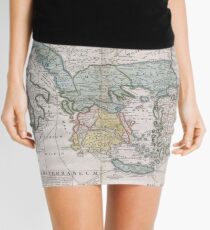 Minifalda Mapa vintage de Grecia (1741)