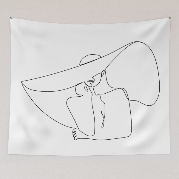Item preview, Woman in hat designed and sold by OneLinePrint.