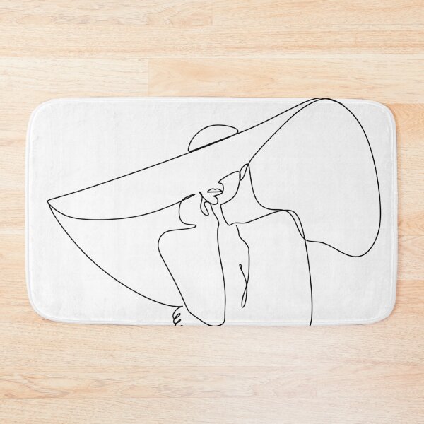 Item preview, Woman in hat designed and sold by OneLinePrint.