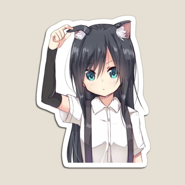 Item preview, neko anime girl designed and sold by Bonnie Clyde.