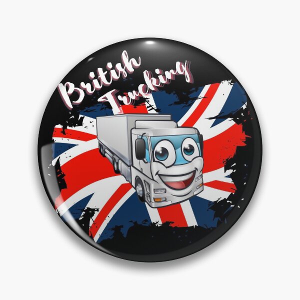 Item preview, British Trucking HGV LGV Happy Articulated Lorry Union Jack designed and sold by luvvvvvit.
