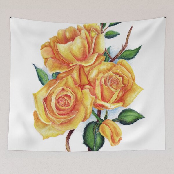 Item preview, Yellow Roses Watercolor  designed and sold by InBloomInk.