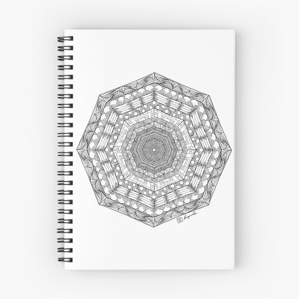 Item preview, Hand drawn wacky wonky doodle mandala designed and sold by Pragonette.