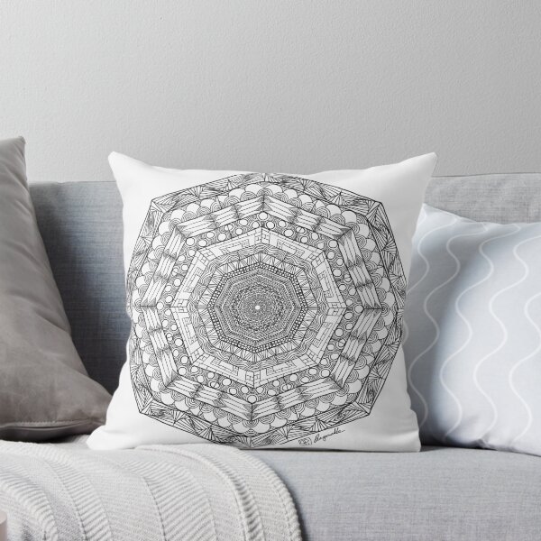 Item preview, Hand drawn wacky wonky doodle mandala designed and sold by Pragonette.