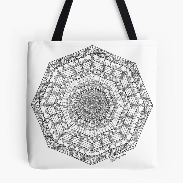 Item preview, Hand drawn wacky wonky doodle mandala designed and sold by Pragonette.