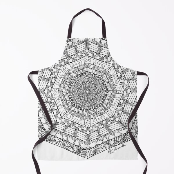 Item preview, Hand drawn wacky wonky doodle mandala designed and sold by Pragonette.