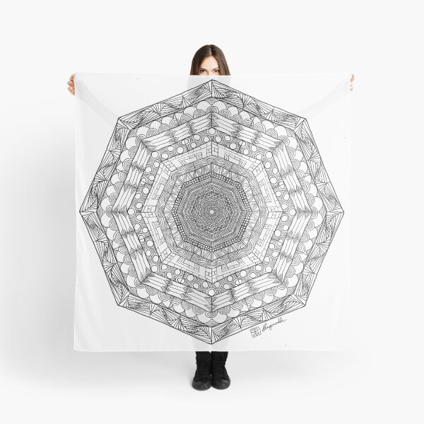 Item preview, Hand drawn wacky wonky doodle mandala designed and sold by Pragonette.