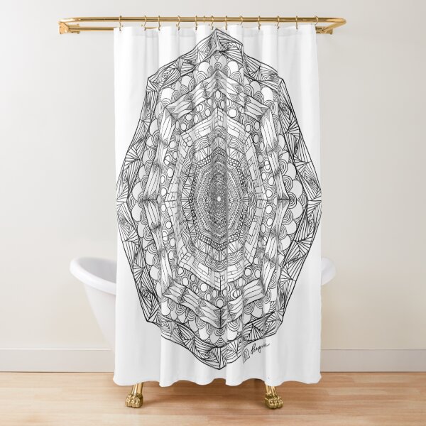 Item preview, Hand drawn wacky wonky doodle mandala designed and sold by Pragonette.
