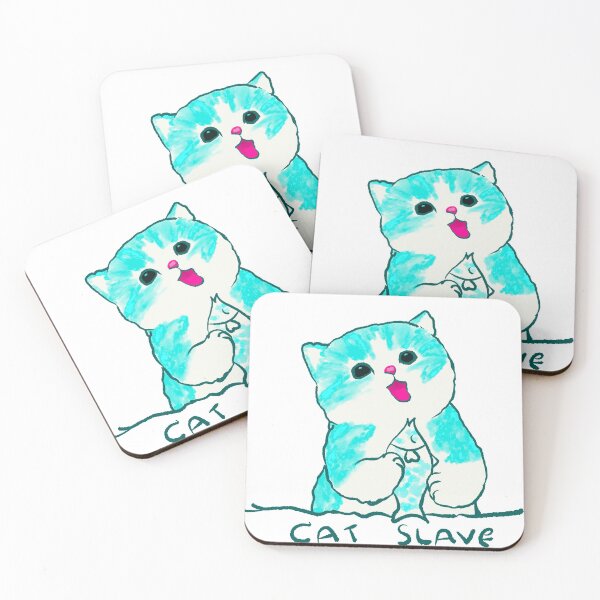 Item preview, Cat slave watercolor painting. designed and sold by Apostrophe8.
