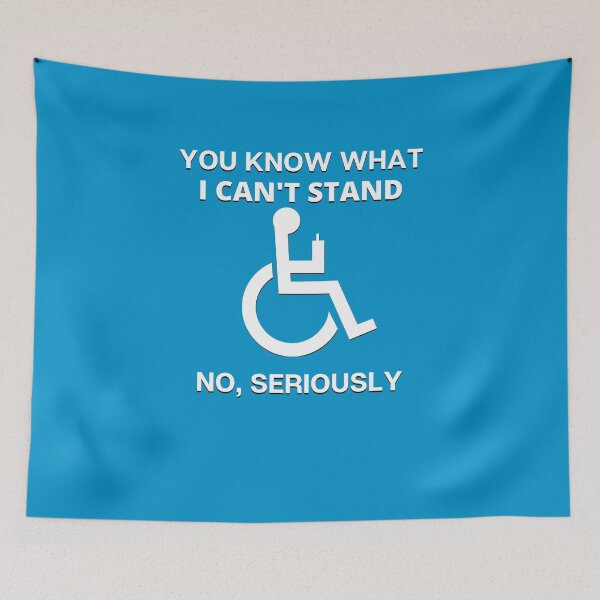 Item preview, Funny Handicap Disability Humor Wheelchair I Can't Stand designed and sold by ttuniques.