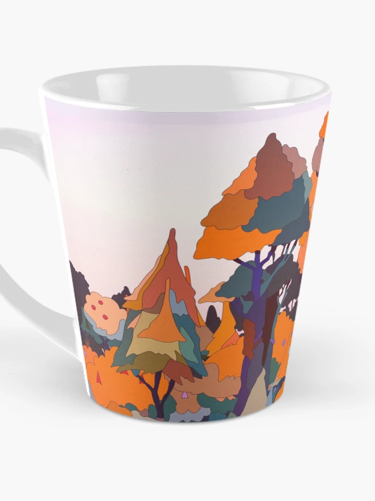 Thumbnail 3 of 4, Coffee Mug, Treetop Abstract Pattern designed and sold by ScienceSource.