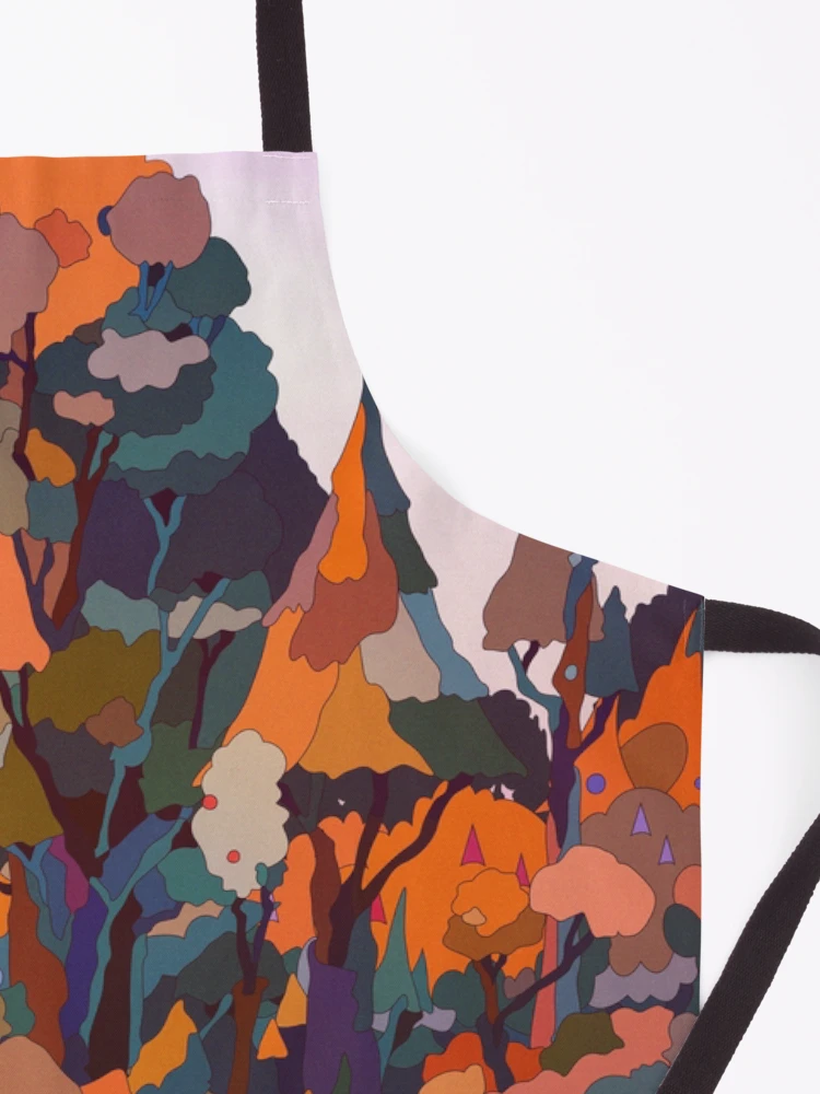 Thumbnail 3 of 6, Apron, Treetop Abstract Pattern designed and sold by ScienceSource.
