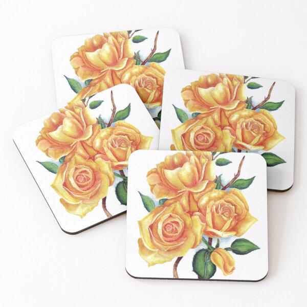 Item preview, Yellow Roses Watercolor  designed and sold by InBloomInk.