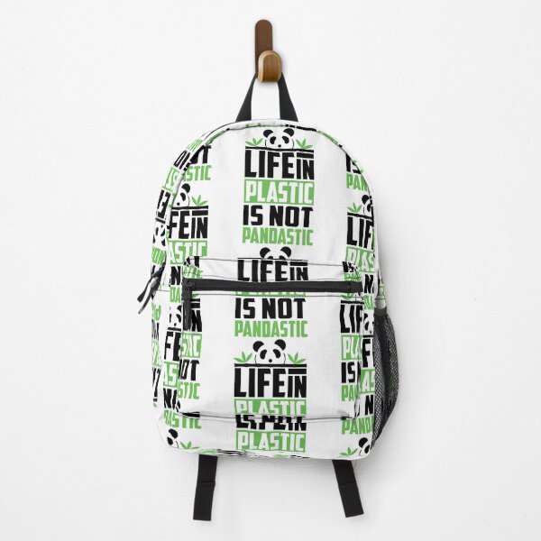 Item preview, Life in Plastic Is Not Fantastic | Panda pun designed and sold by Petra Becker.