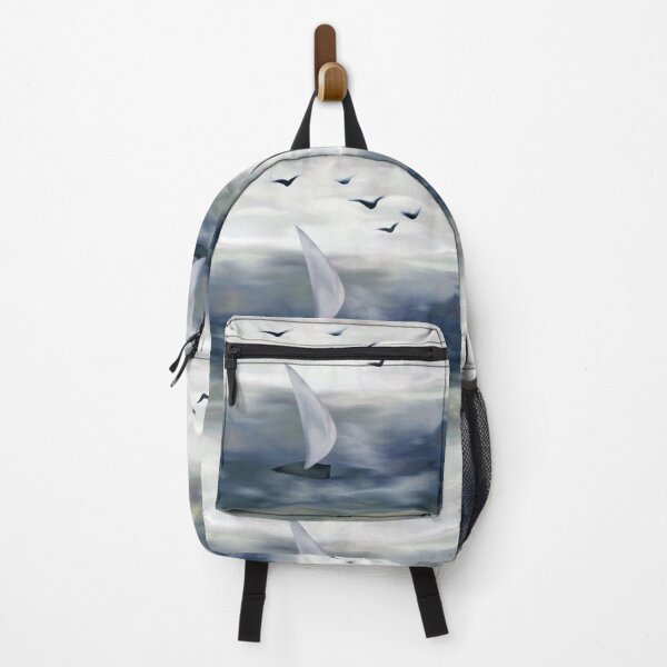 Item preview, Seamless pattern, sea, sailboat, seagulls. designed and sold by UVI-CA.