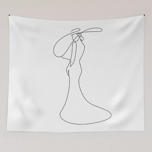 Item preview, Abstract line art woman designed and sold by OneLinePrint.