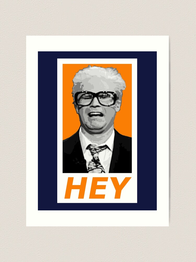 Harry Caray - Hey - Orange | Art Print