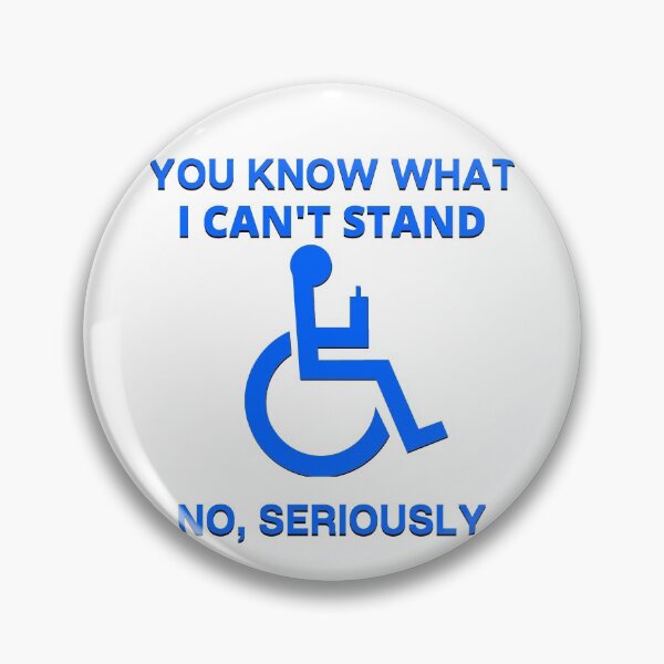 Item preview, Funny Handicap Disability Humor Wheelchair I Can't Stand designed and sold by ttuniques.