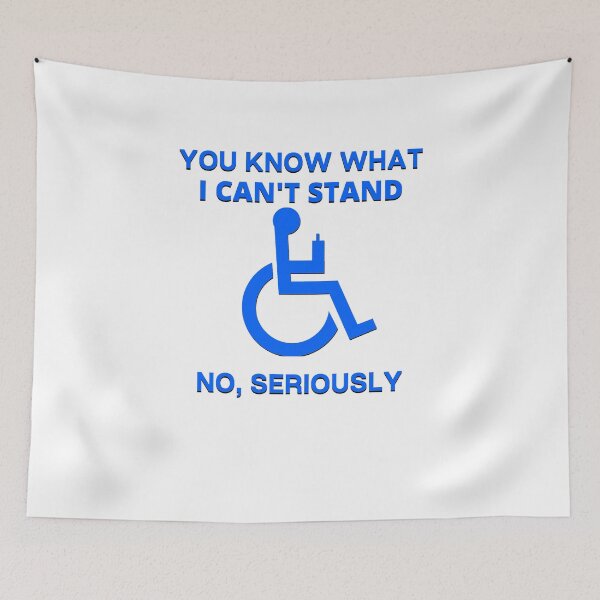 Item preview, Funny Handicap Disability Humor Wheelchair I Can't Stand designed and sold by ttuniques.